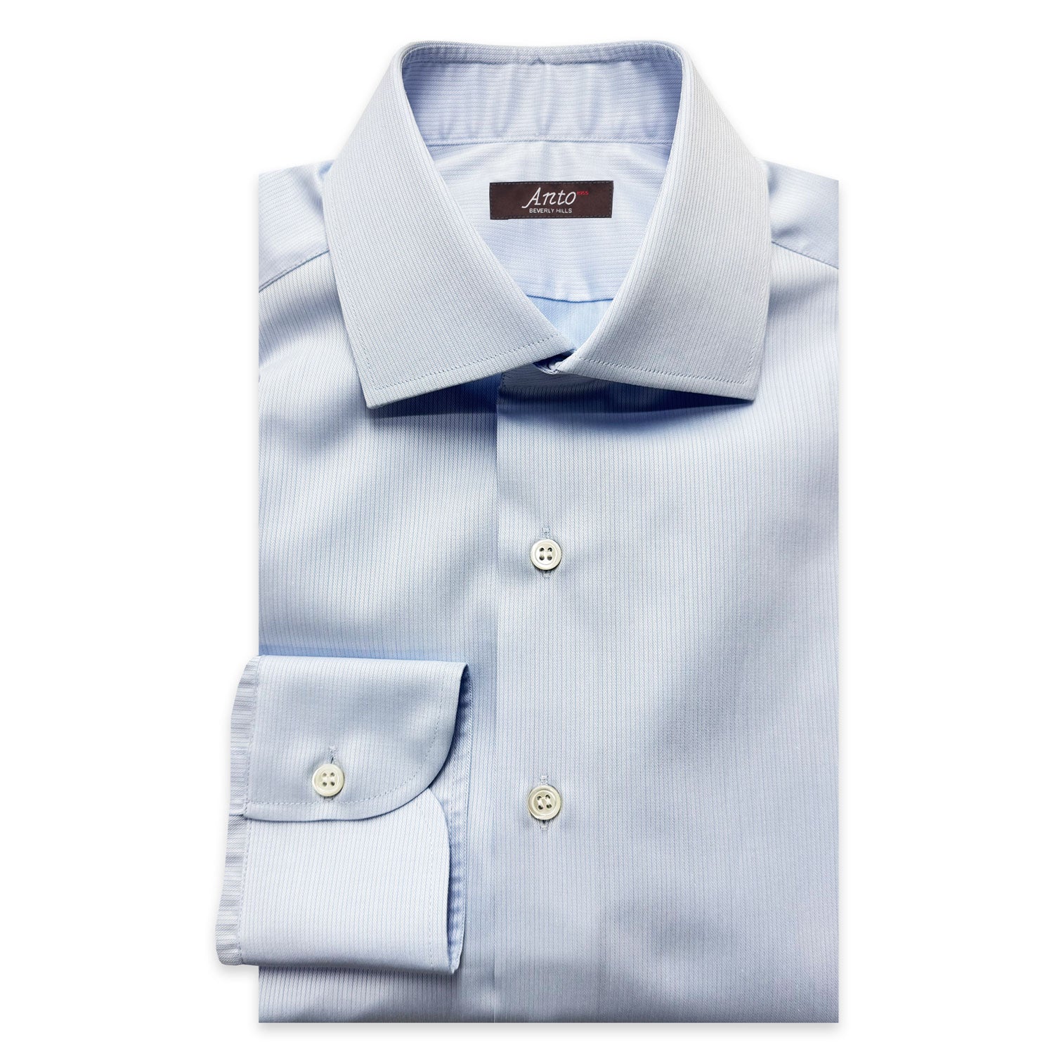 Light Blue Textured Dress Shirt – Anto