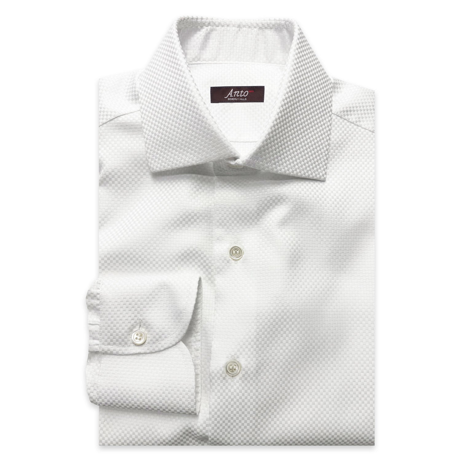 basket weave dress shirt SUITABLEE Blue Basketweave Dress Shirt