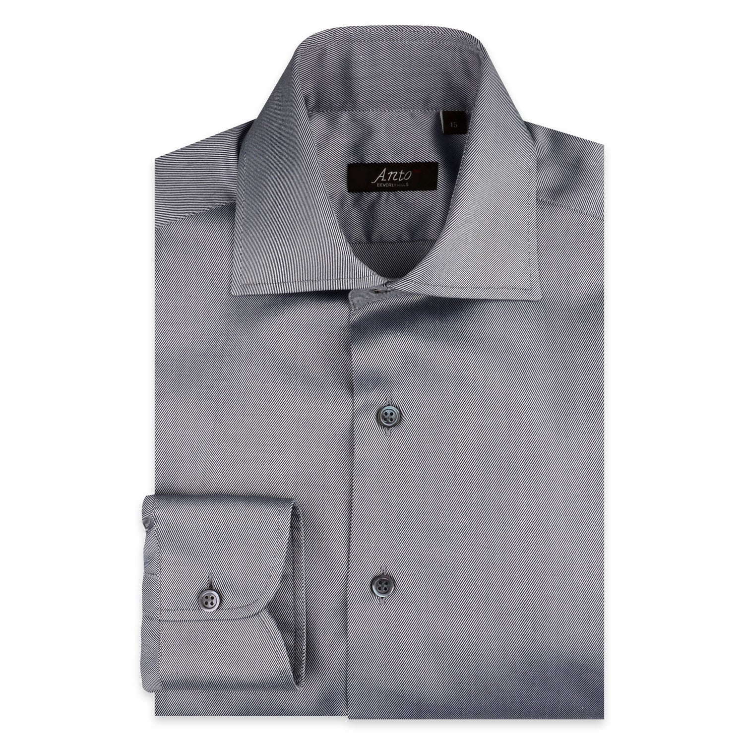 Gray Twill Dress Shirt Anto Gray Twill Dress Shirt Anto
