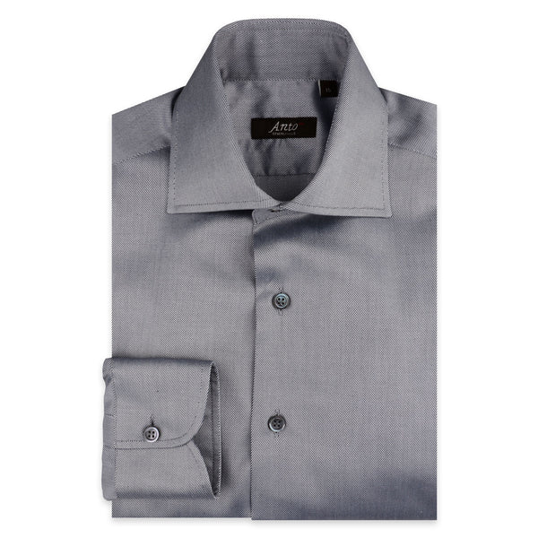 Gray Twill Dress Shirt Anto Gray Twill Dress Shirt Anto